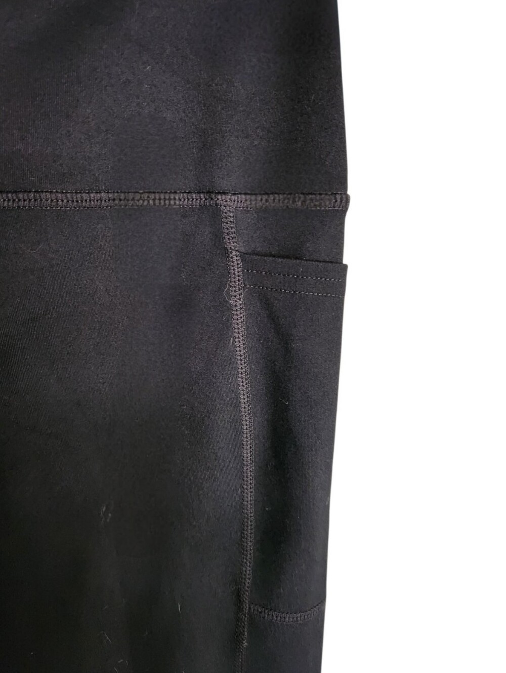 Skechers GO WALK High-Waisted Leggings Black 4-way Stretch Side Pockets Size LG - Picture 3 of 10
